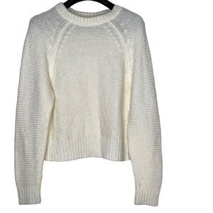 A new day-white long sleeve sweater. Size M